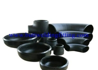 Black Welded Pipe Fittings Stainless Steel Pipe End Caps ASTM A234 WP22 / WP9 / WP91
